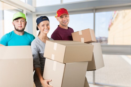Professional movers handling apartment relocation in Bankside