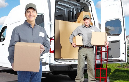 Organized storage boxes and packed items in a Bankside unit
