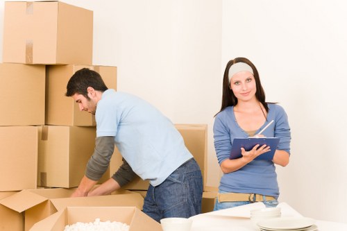 Organized boxes and luggage for student storage in Bankside